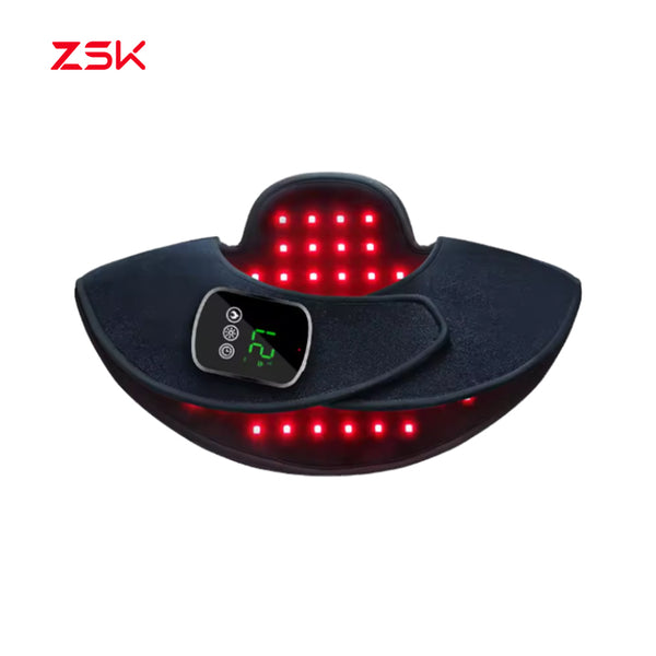 ZSK Red Light Therapy Shoulder Wrap | 660nm+850nm LEDs + Heat Neck Shoulder Pain Relief