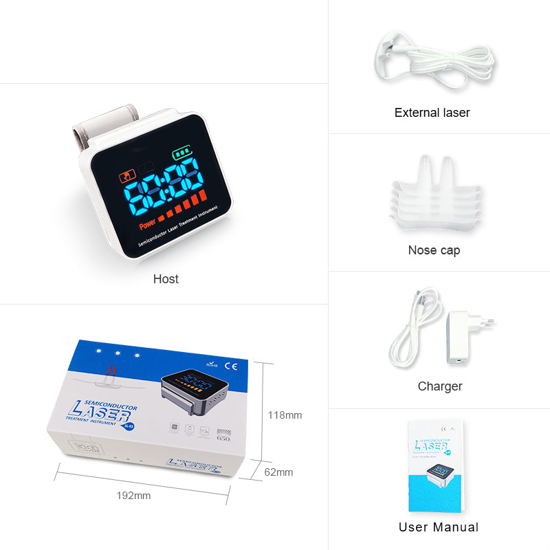 ZSK SL03 | Portable Wrist & Nasal Laser Therapy Device